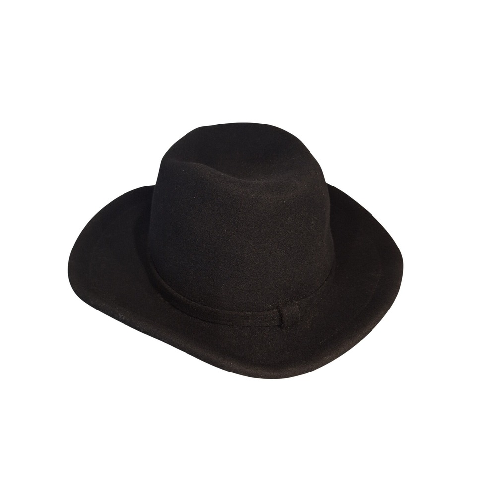 Vintage Halston 100% Wool Hat Black made USA